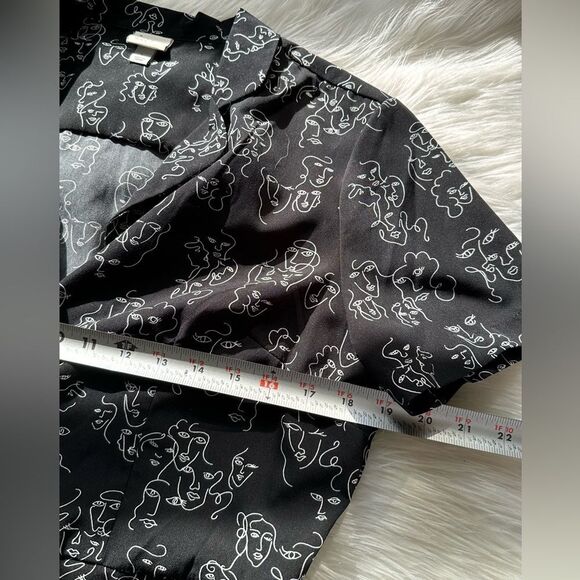 Black Patterned Women's Dress - Picture 8 of 11